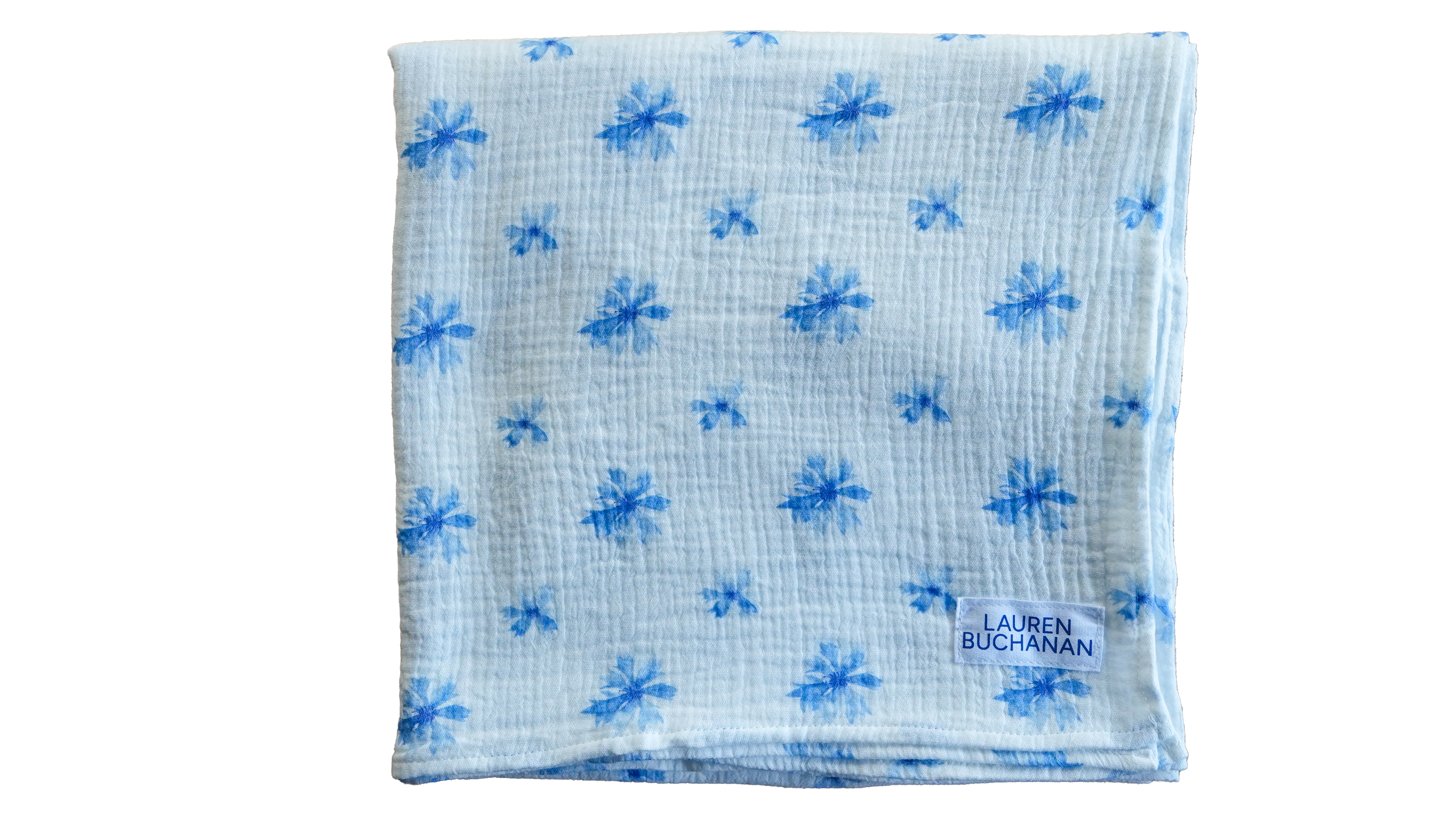 Muslin Swaddle Blanket - Cornflower
